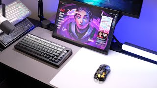 MonsGeek M1W HE Gaming Keyboard | Akko Glass Mousepad Unboxing | VALORANT POV ASMR