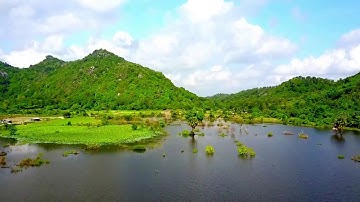 Đập Svay Cheth nằm giữa núi Cô Tô và đồi Tà Pạ, Tri Tôn, An Giang 2017