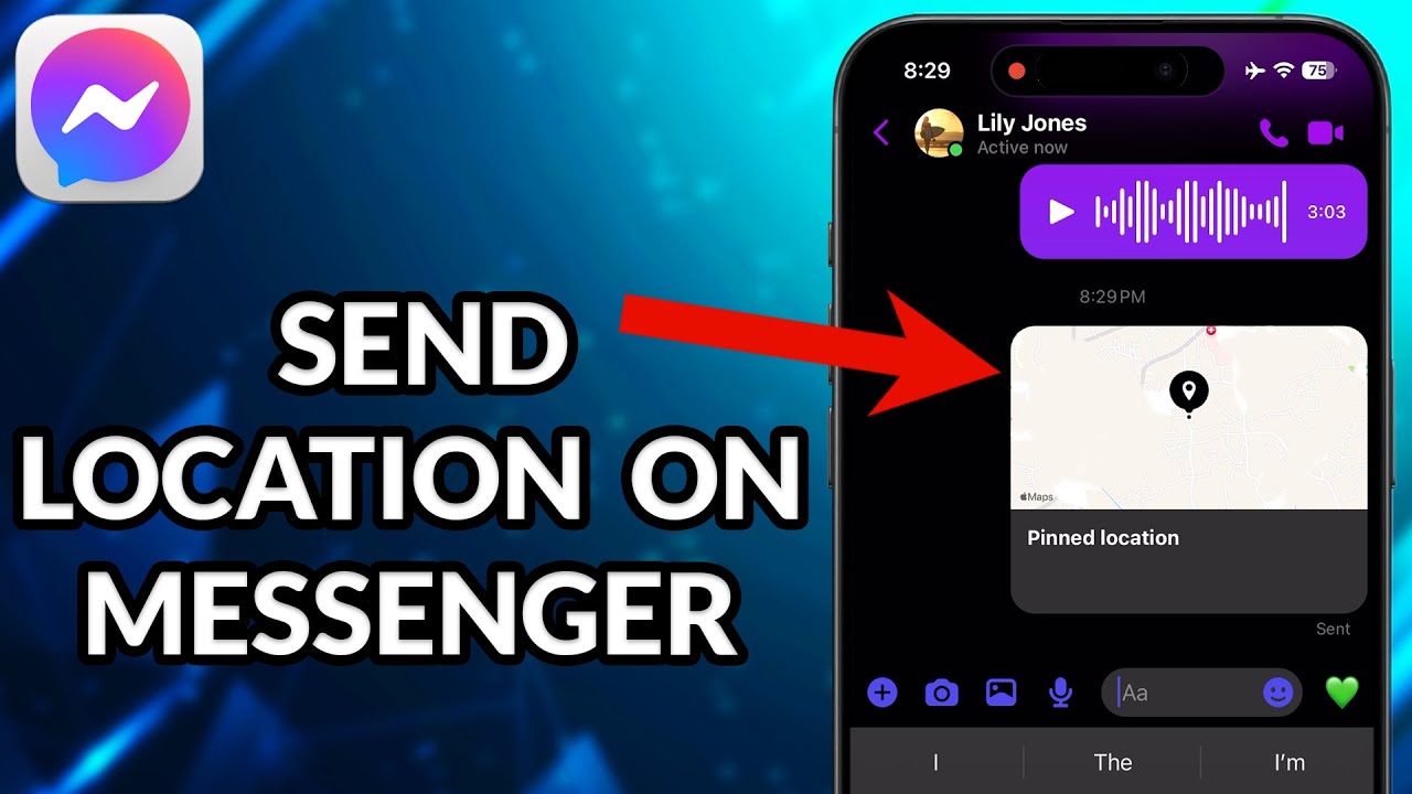 How To Send Location On Messenger - YouTube