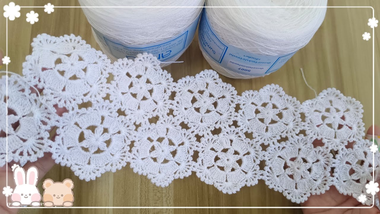 สาวอวบห้ามพลาด!!!  #สอนถักโครเชต์  เสื้อถัก #ถักต่อดอก รอบอก44 นิ้ว คอเหลี่ยม ตอนที่1 by ning