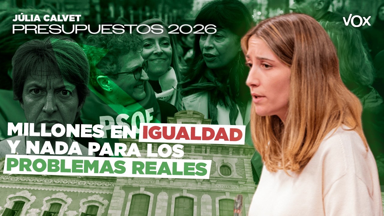 💥 ESCÁNDALO en los PRESUPUESTOS: MILLONES en IGUALDAD Y NADA PARA LOS PROBLEMAS REALES