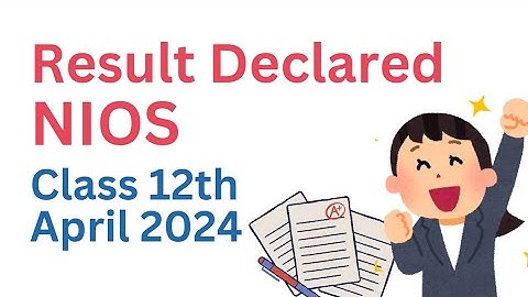 NIOS April 2024 Result declared - Check Result #niosresult2024 #nios