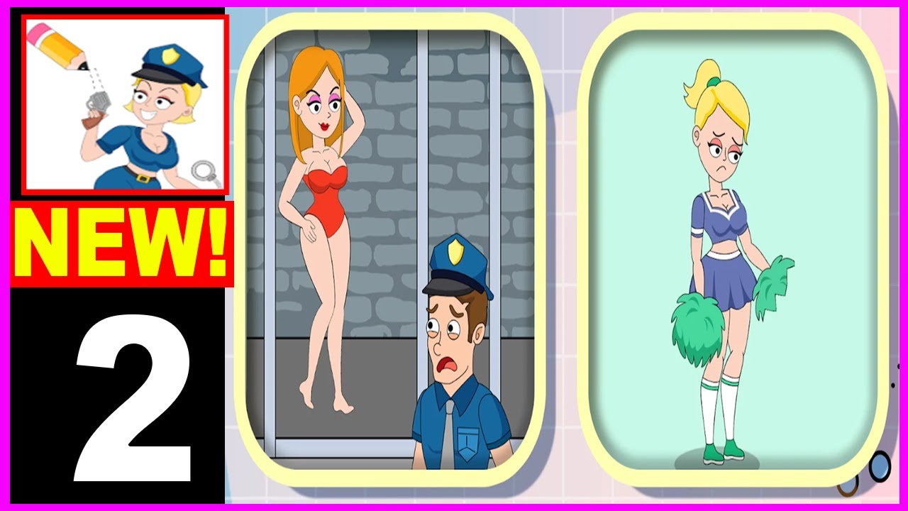 Draw Police - Tricky Puzzles level 1 to 100 - Gameplay Walkthrough Part 2 - All Levels Solutions