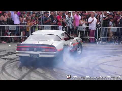 AMERICAN CAR BURNOUT Camaro , Smoking Tires ,Poweslides & Pure sound 3