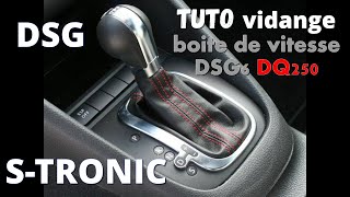 TUTO vidange boite DSG