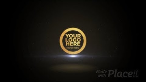 Intro Maker Featuring a Golden Particles Logo Reveal