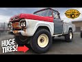 MASSIVE TIRES!! For Our Ford F100 4x4 "Sasquatch" With New Wheels LOOKS INSANE!!!