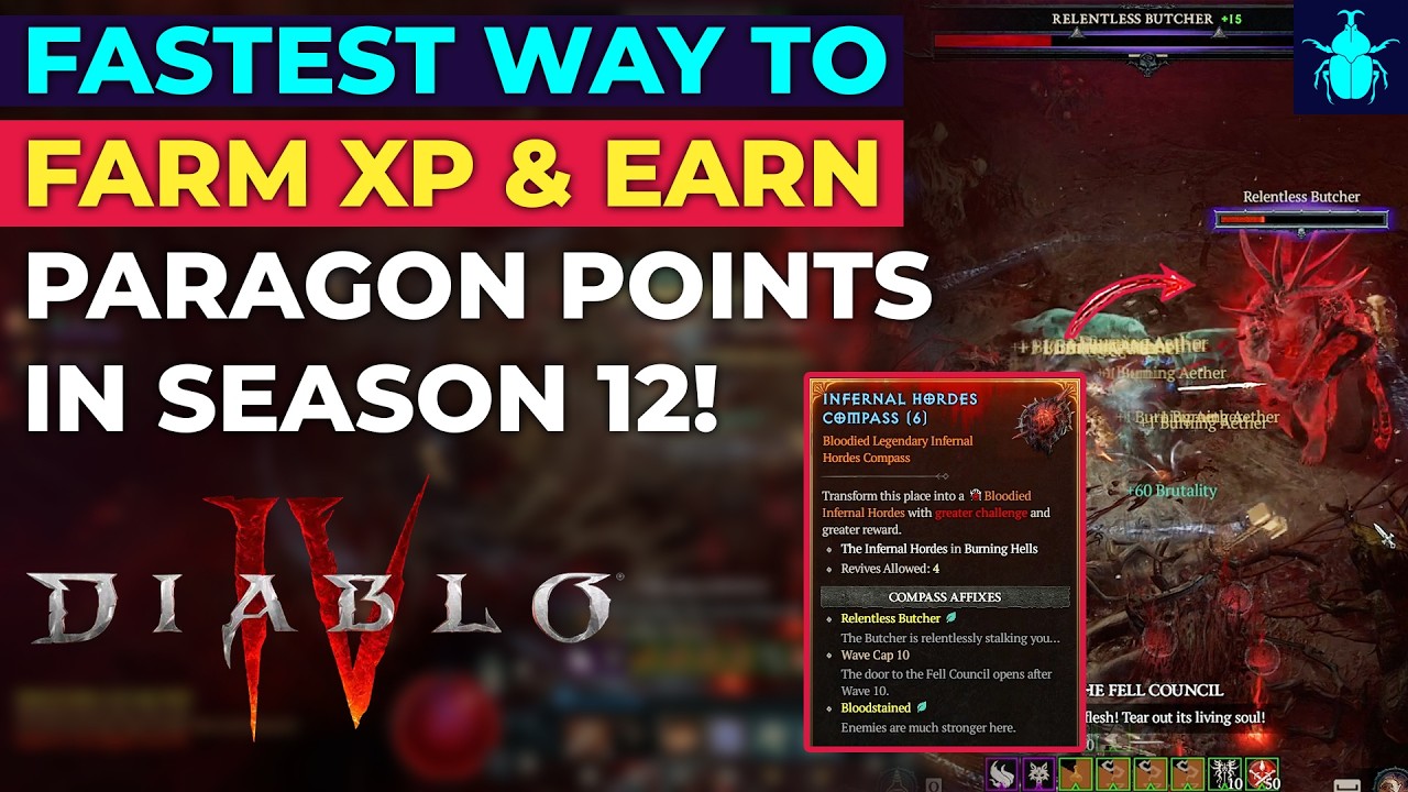 Diablo 4: Fastest Way to Farm XP & Earn Paragon Points in Season 12 ...