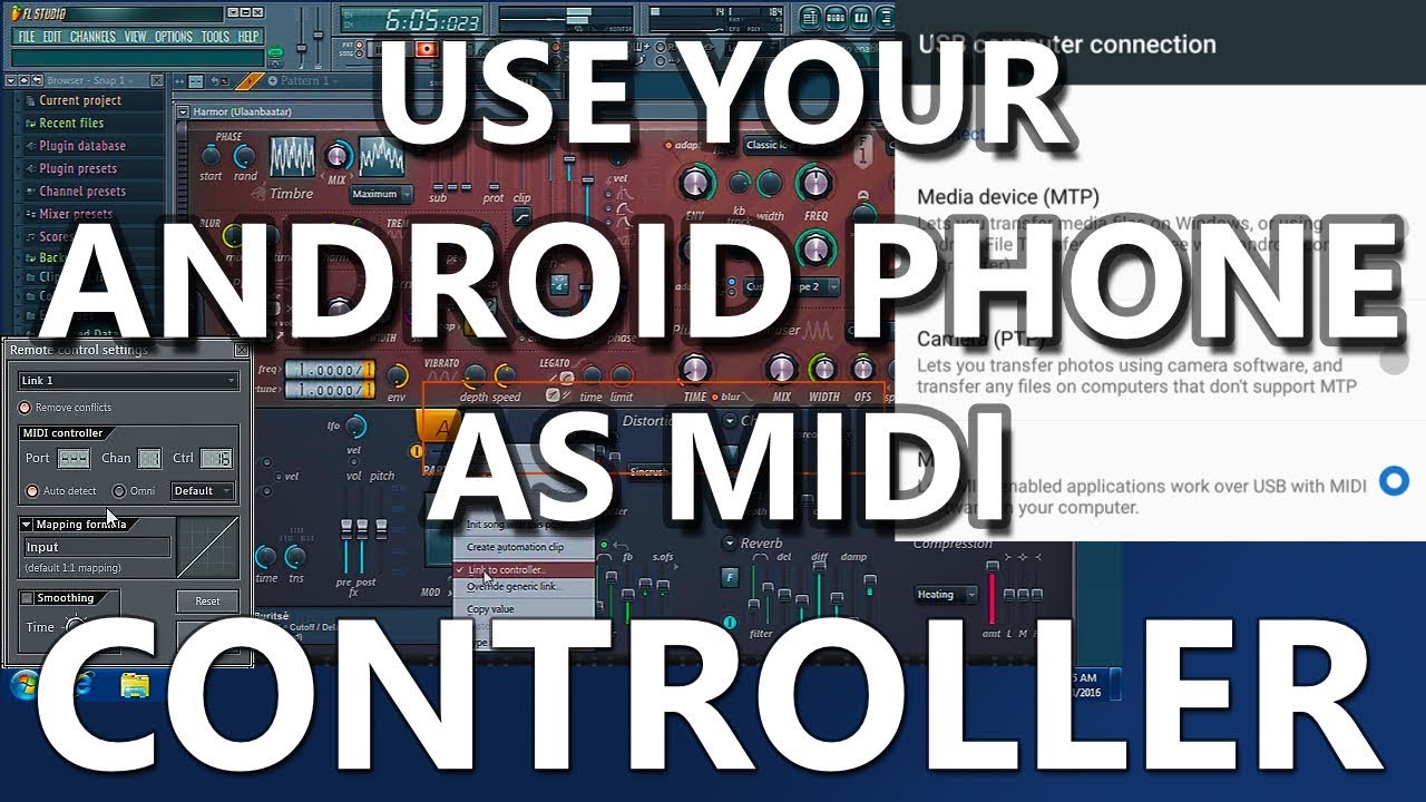 use phone as midi use phone as midi
