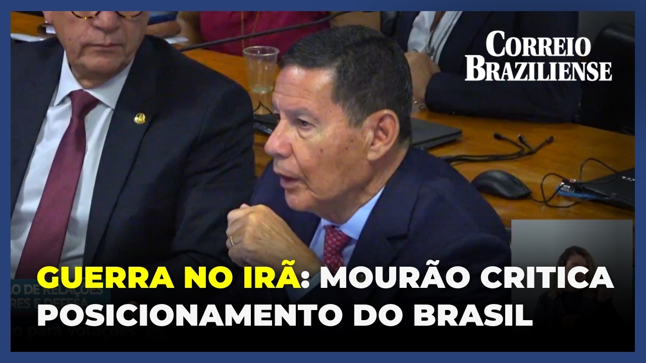 HAMILTON MOURÃO CRITICA POSIÇÃO DO BRASIL SOBRE CONFLITO ENTRE IRÃ, EUA E ISRAEL