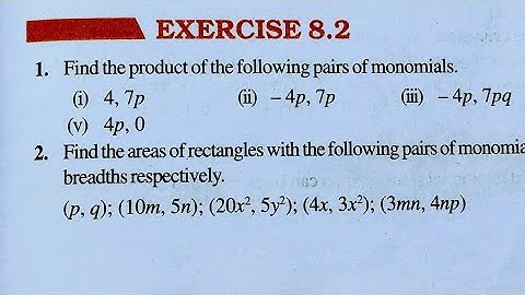 Class 8th maths l Exercise 8.2 l NCERT l Chapter 8 l Solution l Algebraic expression and identities