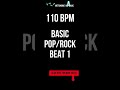 Drum loop - Basic pop rock beat 1 - 110 BPM #shorts