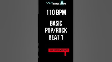 Drum loop - Basic pop rock beat 1 - 110 BPM #shorts