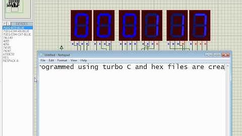 Digital clock proteus simulation