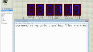 Digital clock proteus simulation