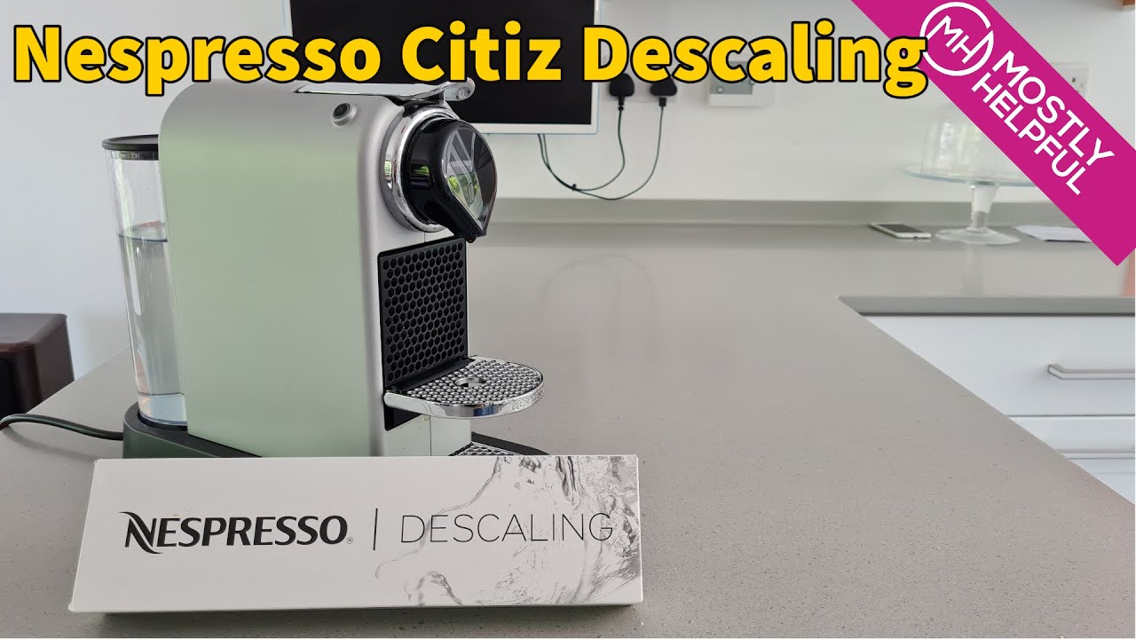 Nespresso Citiz Descaling process step by step