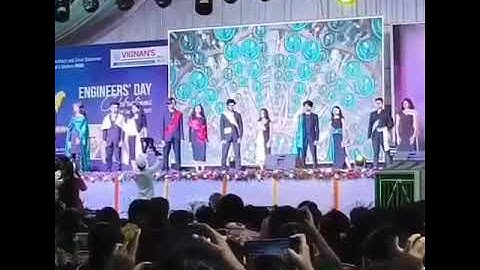 Freshers day celebration at Vignan University 