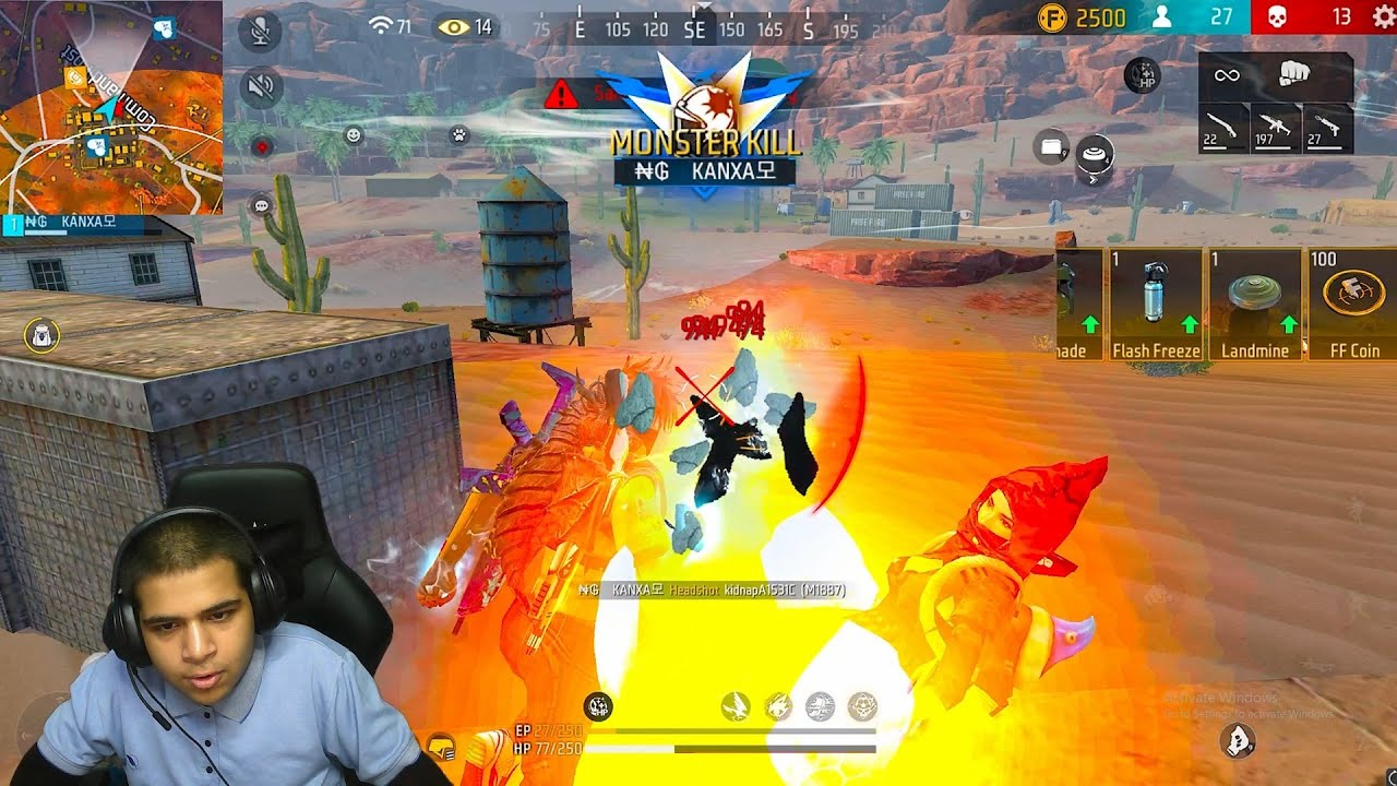 Only M1887 Challenge🥶 Crazy Double Barrel Gameplay In Solo Vs Squad😱 Free Fire