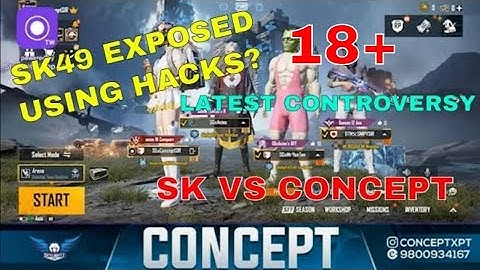 SK49 VS CONCEPT CONTROVERSY!! SK49 HACKED IN PMCO??😱 SK49 GOT EXPOSED BY CONCEPT 😱