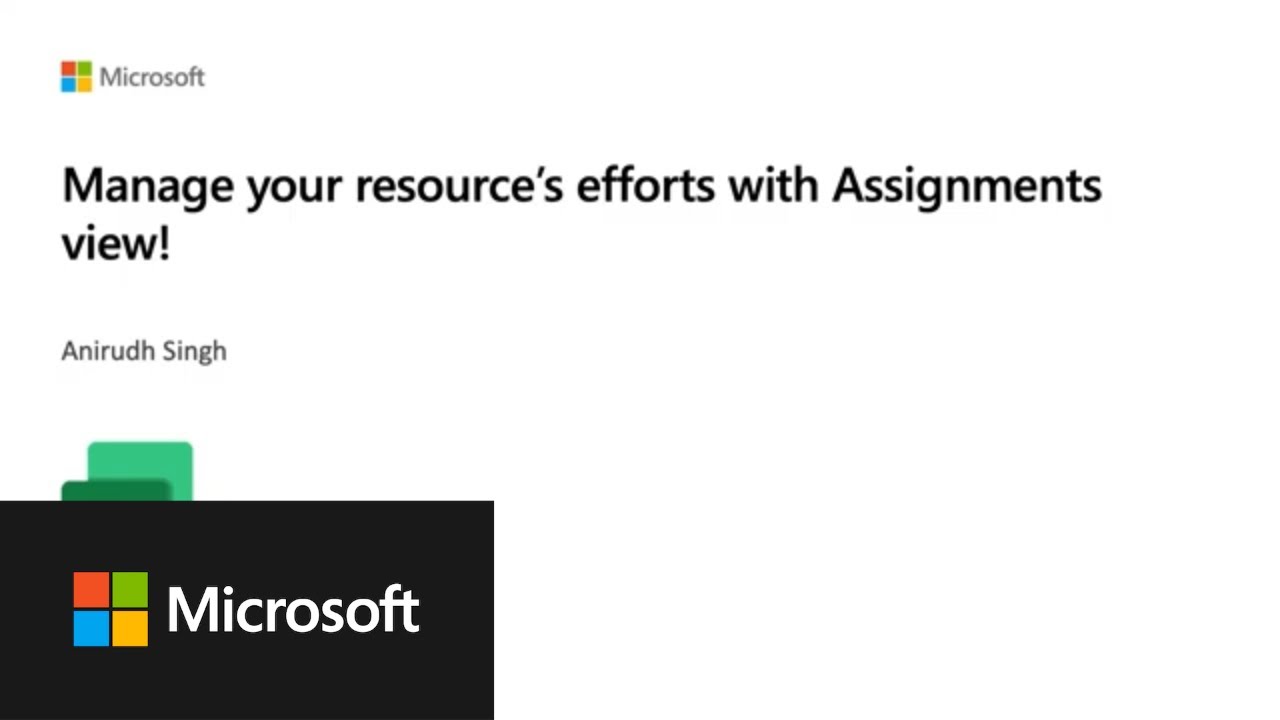 Manage your resource's efforts with Assignments view