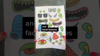 Design an Alien Collage Activity #spaceday #aliencraft