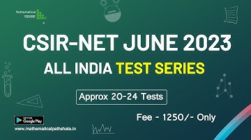 CSIR NET JUNE 2023 ALL INDIA TEST SERIES