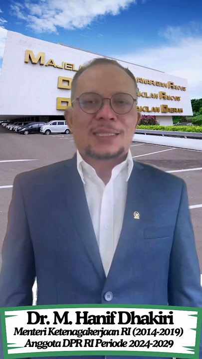 Ucapan Selamat Ulang Tahun TII ke 20 dari Dr M. Hanif Dhakiri, Anggota DPR RI 2024-2029