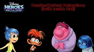 ♡ ~ Deaths/Defeats Animation〖with Inside Out〗// Disney Heroes: Battle Mode ~ ♡