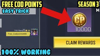 SECRET CODE GIVES FREE COD POINTS IN COD MOBILE | HOW TO GET FREE COD POINTS IN CALL OF DUTY MOBILE