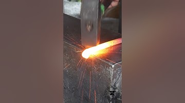 Forging a Snub End Scroll #shorts