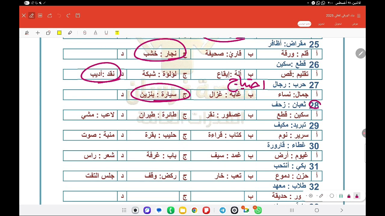 قدرات لفظي ورقي (دورة فرسان 2025) التناظر اللفظي الدرس الاول 1-153