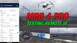 DJI Mini 4 Pro - Remote ID (RID) flight test with the Standard Battery and the Plus Battery