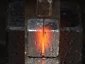 a iron cube cut #satisfying #trendingshorts #shorts