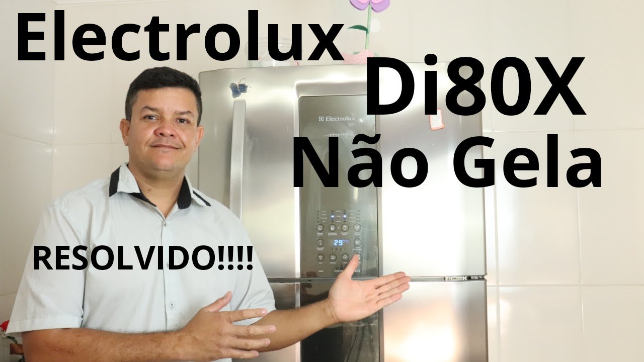 🛑Geladeira Electrolux Di80x não gela a parte de baixo e nem a de cima!