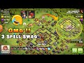 Crushed🔥🔥 Swag 3 Spells | Th10 QC Miners Attack - Coc warriors