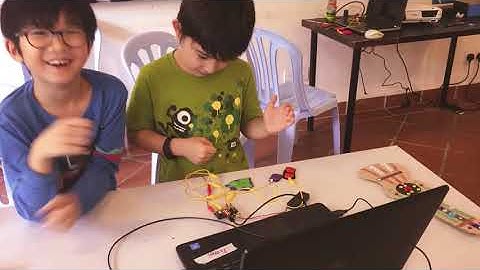 Scratch and microbit coding camp video