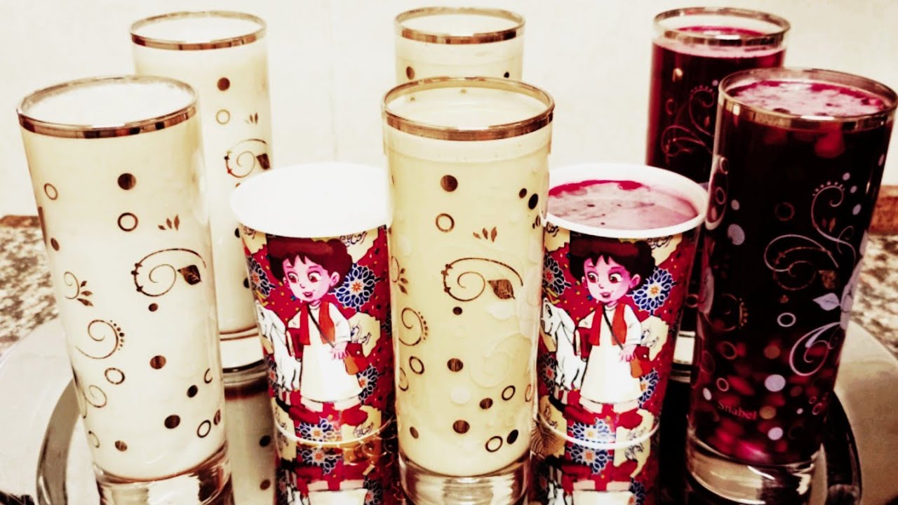 ثلاث انواع عصائر #(سوبيا بالبلح) (#ودوم باللبن#)( كركديه بالرمان) كم غذائيه يلا شوفي