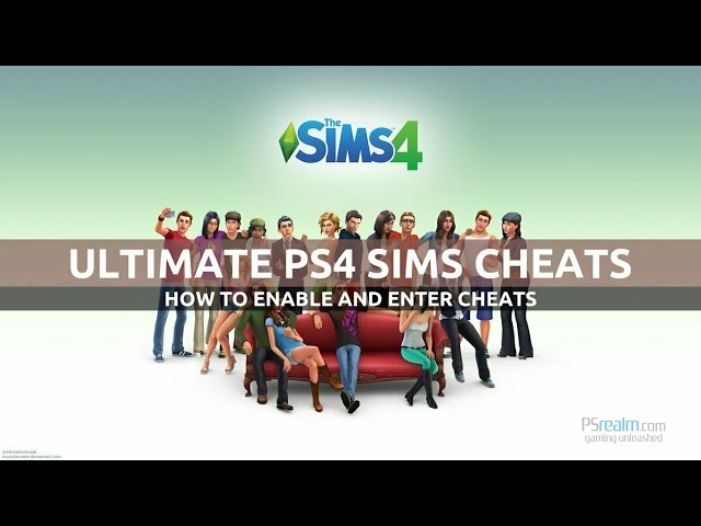 Sims 4 PS4: Cheat Mode Activation Tutorial 