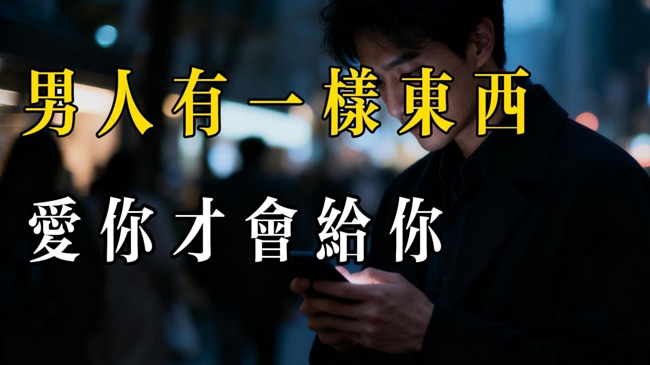 男人有一樣東西愛你才會給你