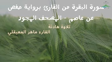 سافر معنا في رحاب القران الكريم  تلاوة سورة البقرة ماهر المعيقلي