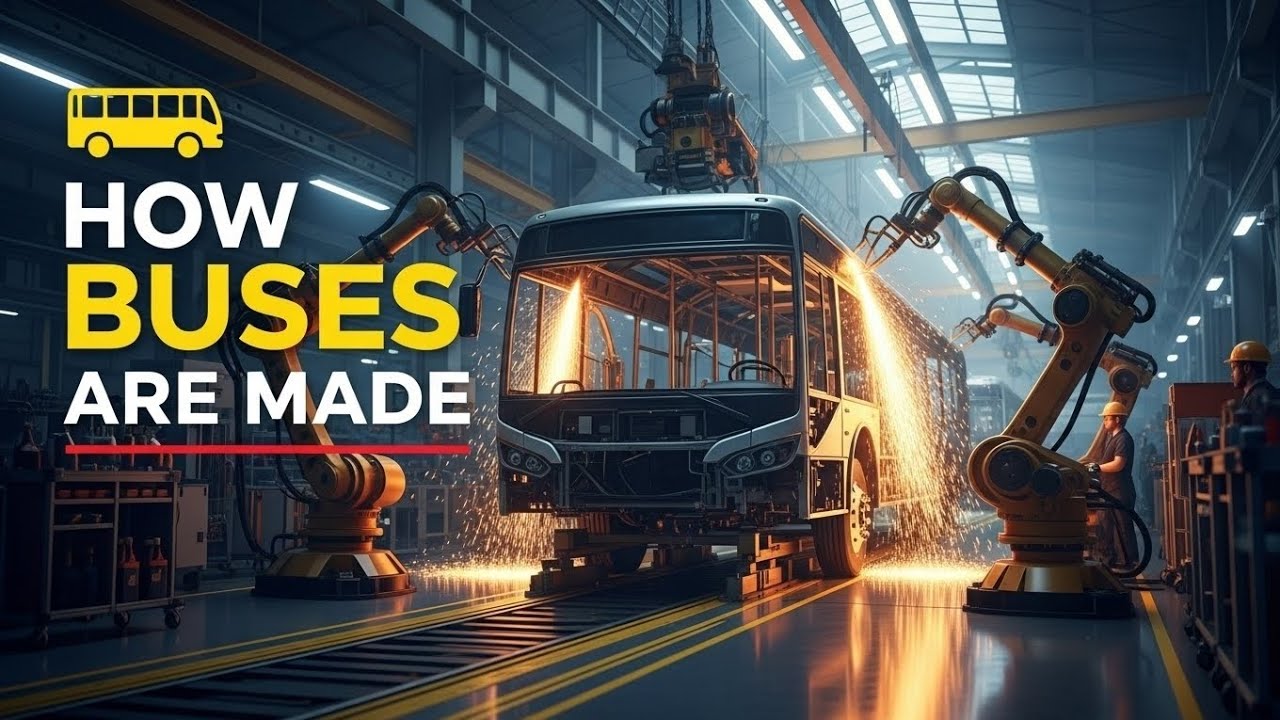 Raw Bus Bus Manufacturing Process | From Raw Materials to Finished Bus - YouTube