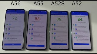 Samsung A56 vs A55 vs A52s vs A52 - Antutu Benchmark Battle! New vs Old Generations!!