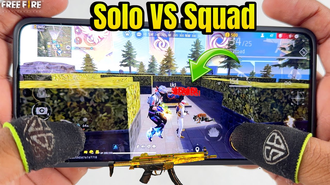2 Finger Handcam Solo vs Squad Full Map Ranked Gameplay 💥 One Tap ...
