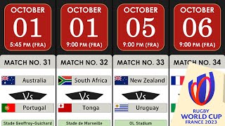 Rugby World Cup 2023 Fixtures / Schedule & Venues || RWC Group Stage