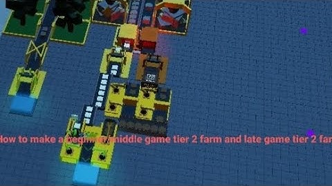 How to make an tier 2 farm. || Factory simulator