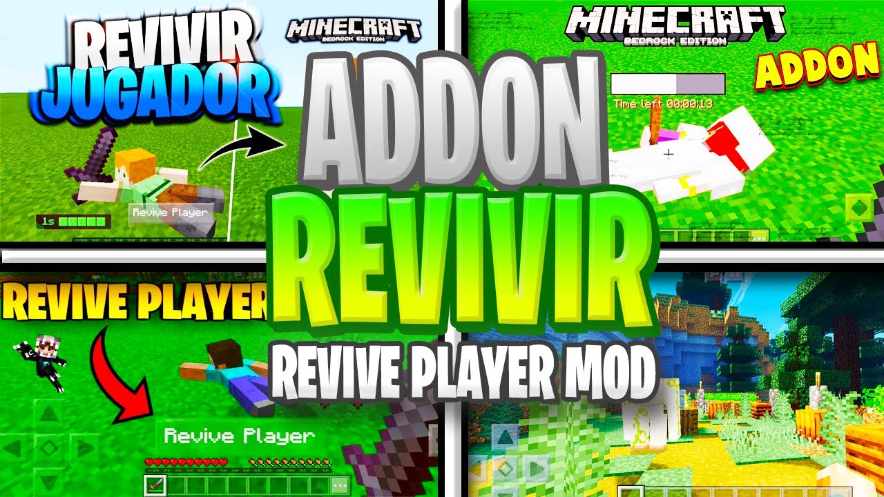 ADDON de REVIVIR para MINECRAFT PE 1.18 * REVIVE PLAYER MOD * MODS