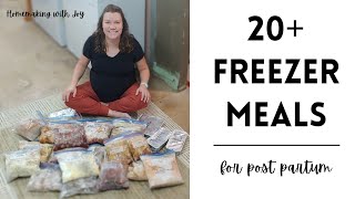 FREEZER meals • baby #3 prep • pregnancy update