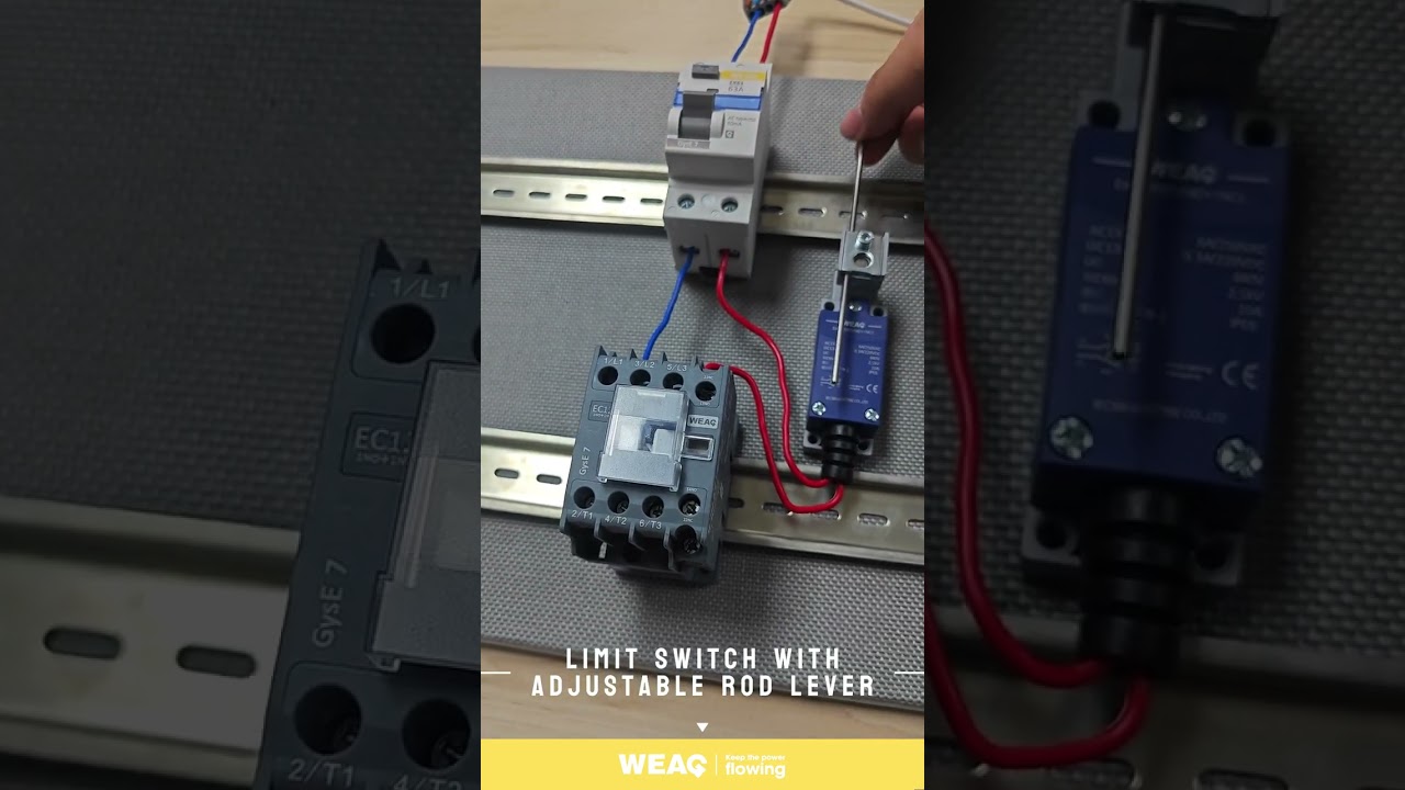 Adjustable lever limit switch: appearance details shown!