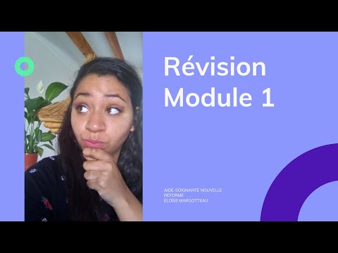 Révision Aide-soignant module 1|| NOUVEAU référentiel Aide-soignante