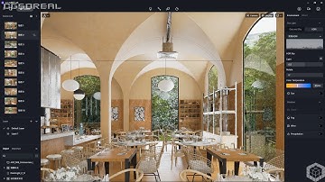 CgsorealCom Restaurant Scene in D5 Render Demo